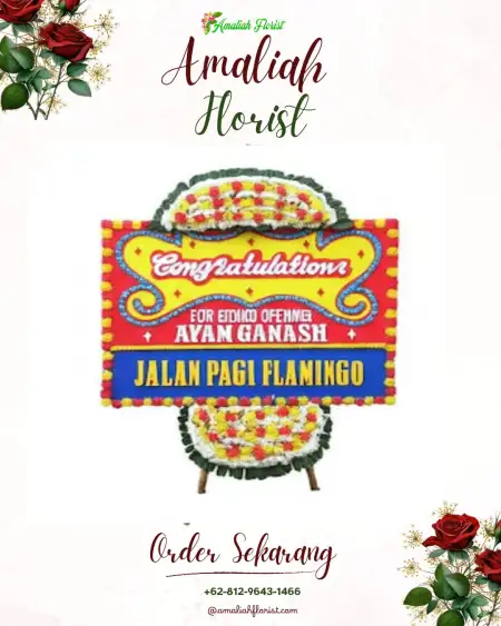 Sewa Papan Bunga Karang Melok